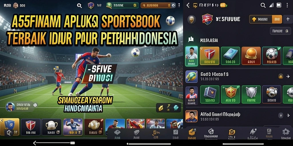 Screenshot utama 55FIVE menampilkan antarmuka taruhan olahraga yang intuitif.