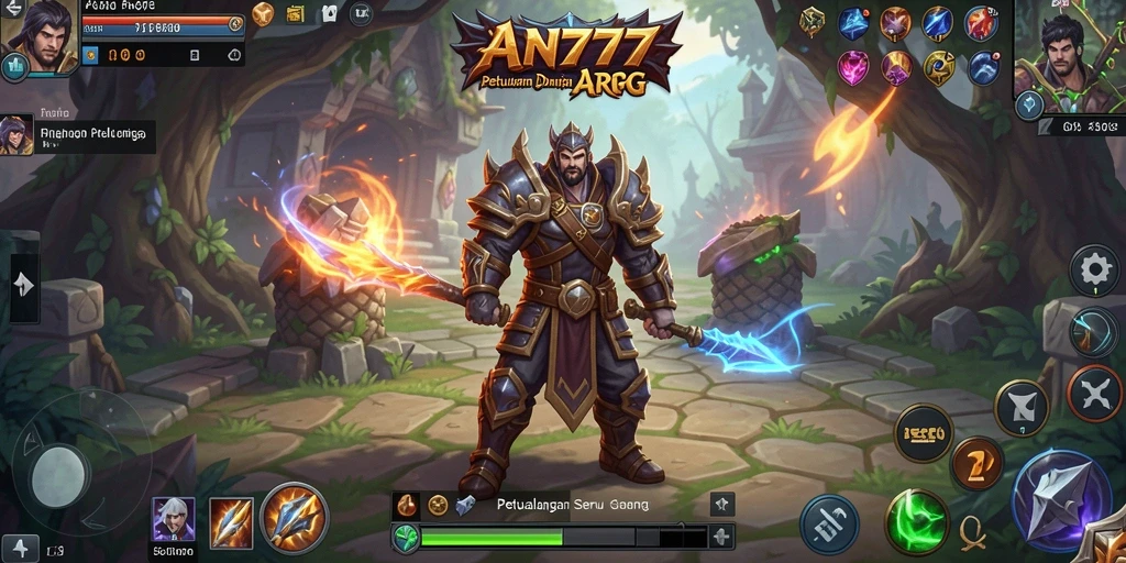 Tampilan gameplay AN777 yang seru dan menantang dalam dunia ARPG.
