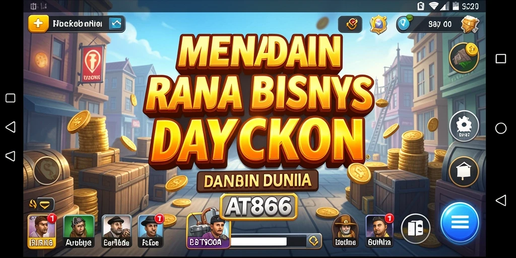 Tangkapan layar utama AT866 menunjukkan gameplay Tycoon yang menarik.