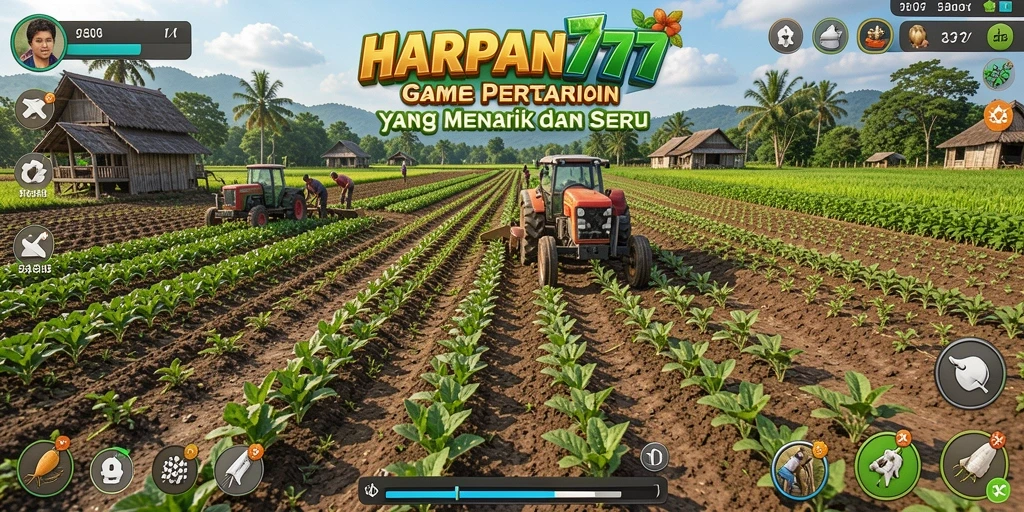 Tampilan gameplay yang menarik di dunia pertanian.