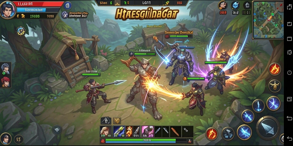 Tampilan strategis yang mendalam dalam gameplay SLG.