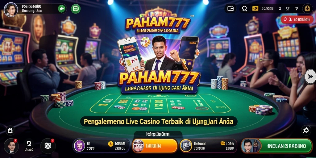 Screenshot PAHAM777 menampilkan gameplay Live Casino yang menakjubkan.
